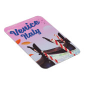 Venice Italy Gondola vakantie print. Magneet (Rechterzijde)