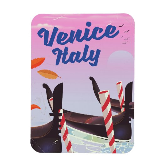 Venice Italy Gondola vakantie print. Magneet (Verticaal)