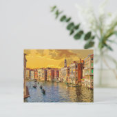 Venice Italy Gondola Waterway Building #15 Briefkaart (Staand voorkant)
