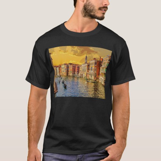 Venice Italy Gondola Waterway Building #15 T-shirt (Voorkant)