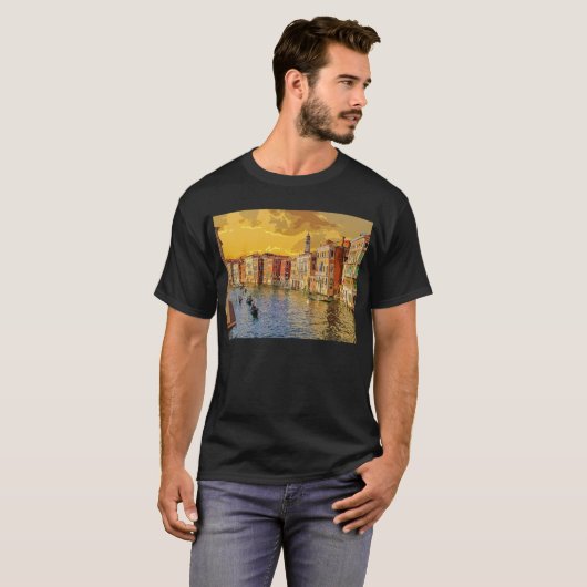 Venice Italy Gondola Waterway Building #15 T-shirt (Voorkant volledig)