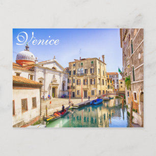 Venice Italy Gondolas City Uitzicht Artistic Briefkaart