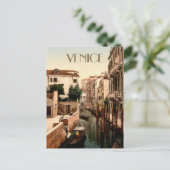Venice Italy Gondolas op het Kanaal Briefkaart (Staand voorkant)