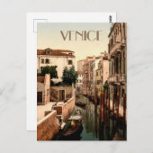 Venice Italy Gondolas op het Kanaal Briefkaart (Voorkant / Achterkant)