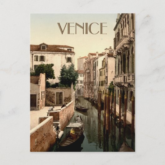 Venice Italy Gondolas op het Kanaal Briefkaart (Voorkant)