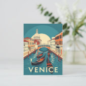 Venice Italy Rialto Bridge Vintage  Briefkaart (Staand voorkant)