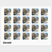 Venice, Italy, scenic photograph, Vierkante Sticker (Vel)