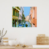 Venice Italy Street Scene Poster (Keuken)