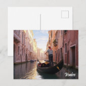 Venice Italy Travel Briefkaart (Voorkant / Achterkant)