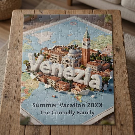 Venice Italy Travel Map Venezia Family Vacation Legpuzzel