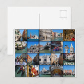 Venice Italy Travel Photo Collage Briefkaart (Voorkant / Achterkant)