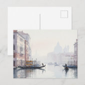 Venice Italy Travel Souvenir Watercolor Briefkaart (Voorkant / Achterkant)