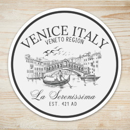 Venice Italy Vintage Old Landscape Sticker