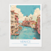 Venice Italy Vintage Travel Briefkaart (Voorkant)