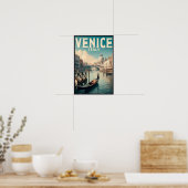 Venice Italy Vintage Travel Poster (Keuken)