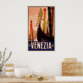 Venice, Italy Vintage Travel Poster (Keuken)