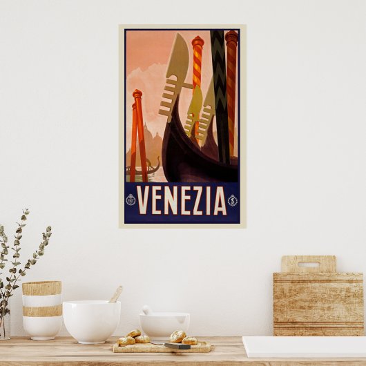 Venice, Italy Vintage Travel Poster (Keuken)