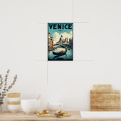 Venice Italy Vintage Travel Poster (Keuken)