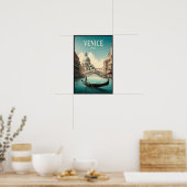 Venice Italy Vintage Travel Poster (Keuken)