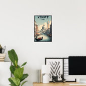 Venice Italy Vintage Travel Poster (Thuiskantoor)