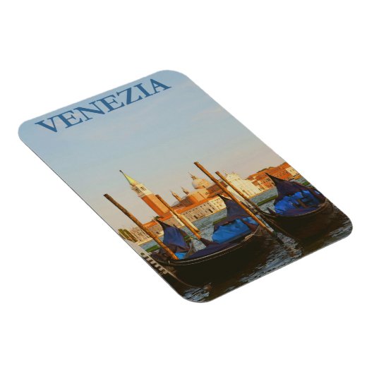 Venice Italy Vintage Travel Poster Magneet (Rechterzijde)