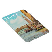 Venice Italy Vintage Travel Poster Magneet (Rechterzijde)