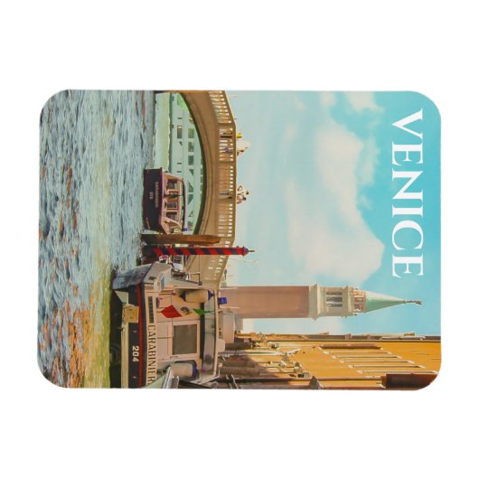 Venice Italy Vintage Travel Poster Magneet (Horizontaal)