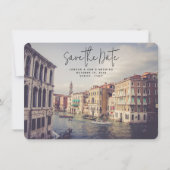 Venice Italy Wedding Save the Date Kaart (Voorkant)
