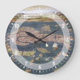 VENICE: KAART, 16E EEUW GROTE KLOK