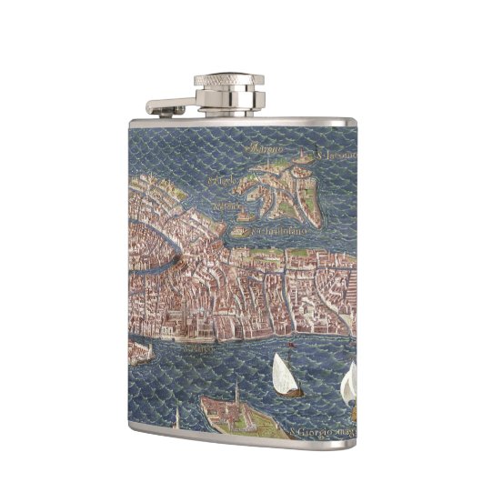 VENICE: KAART, 16E EEUW HEUPFLES (Links)