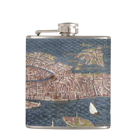 VENICE: KAART, 16E EEUW HEUPFLES (Voorkant)