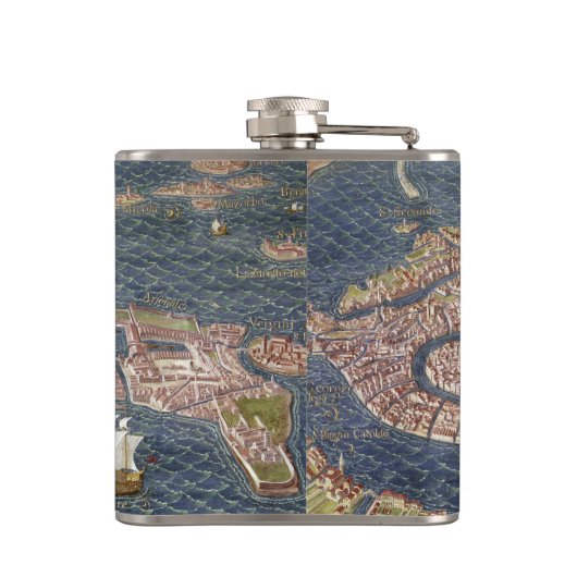 VENICE: KAART, 16E EEUW HEUPFLES (Achterkant)