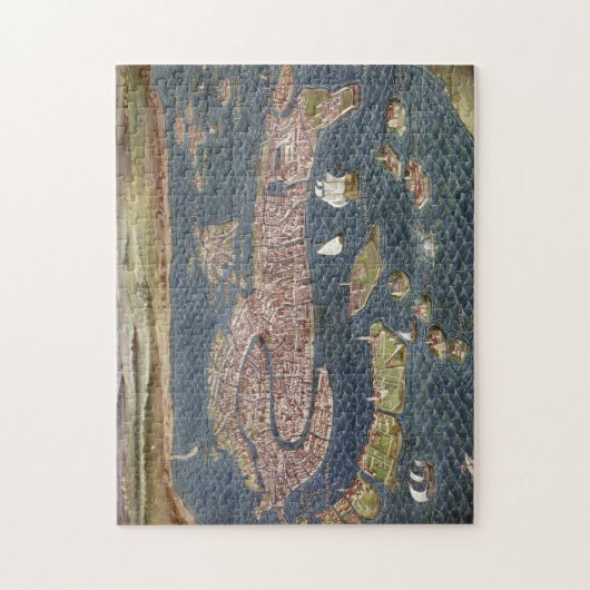 VENICE: KAART, 16E EEUW LEGPUZZEL (Verticaal)