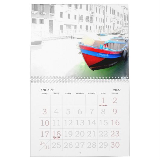 VENICE KALENDER (Jan 2027)