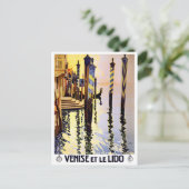Venice Lido Italië Briefkaart (Staand voorkant)