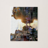 Venice Lido-kanaal op Sunset, Italiaans uitzicht,  Legpuzzel (Verticaal)