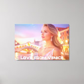 VENICE - LOVE FROM VENICE - CANVAS AFDRUK (Voorkant)