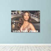 VENICE - LOVE FROM VENICE CANVAS AFDRUK (Insitu (Houten vloer))