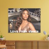 VENICE - LOVE FROM VENICE CANVAS AFDRUK (Insitu (Woonkamer))