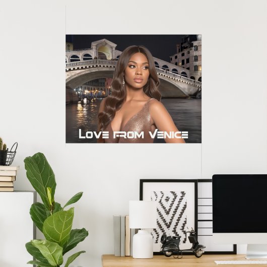 VENICE - LOVE FROM VENICE POSTER (Thuiskantoor)