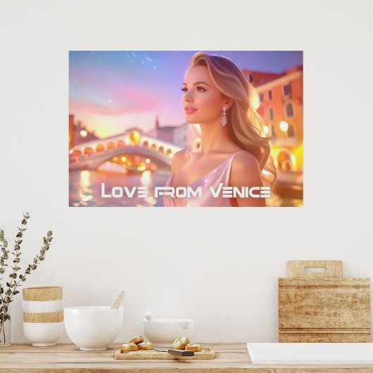 VENICE - LOVE FROM VENICE - POSTER (Keuken)