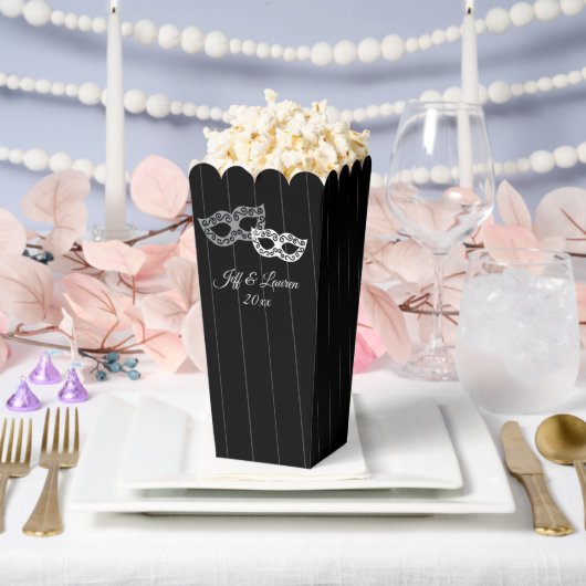 Venice masquerade ball masks custom wedding bedankdoosjes (Huwelijk)