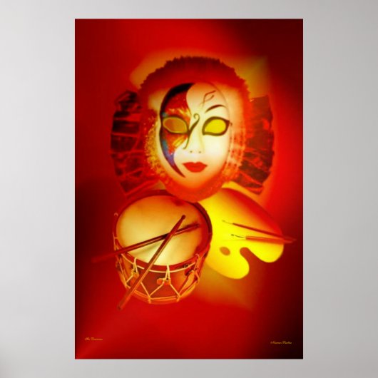 Venice Moon Drummer Poster (Voorkant)