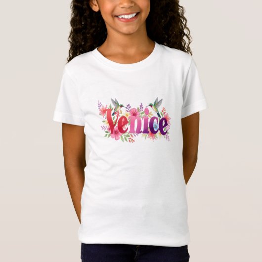 Venice - Personalised Shirt  - For Kids (Voorkant)