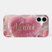 Venice - Personalized Hoodie – Gift for Her iPhone 16 Hoesje (Achterkant horizontaal)