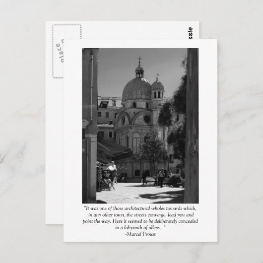 Venice Quote-kaart Briefkaart (Voorkant / Achterkant)