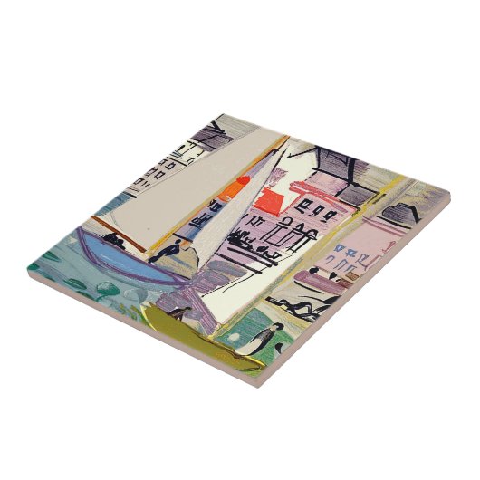 Venice Raoul Dufy Keramische Tegel Tegeltje (Zijkant)