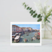 VENICE RIALTO BRIDGE UITZICHT BRIEFKAART (Staand voorkant)