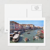 VENICE RIALTO BRIDGE UITZICHT BRIEFKAART (Voorkant / Achterkant)