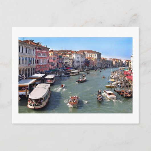 VENICE RIALTO BRIDGE UITZICHT BRIEFKAART (Voorkant)
